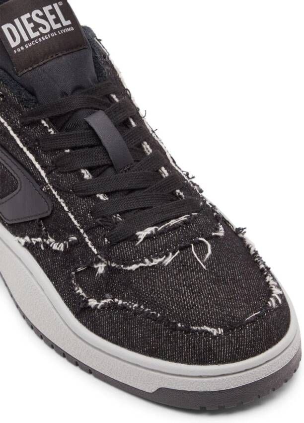 Diesel S-Ukiyo denim sneakers Zwart