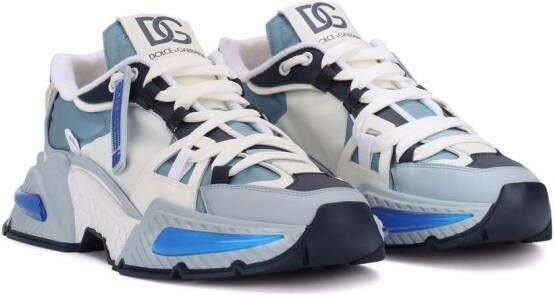 Dolce & Gabbana Airmaster sneakers met vlakken Blauw