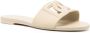 Dolce & Gabbana Bianca DG slippers met logo Beige - Thumbnail 2