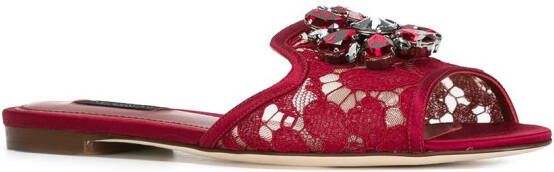 Dolce & Gabbana Bianca sandalen Rood