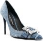 Dolce & Gabbana Pumps verfraaid met kristallen Blauw - Thumbnail 2