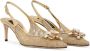 Dolce & Gabbana Slingback pumps met kristallen Beige - Thumbnail 2