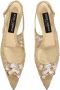 Dolce & Gabbana Slingback pumps met kristallen Beige - Thumbnail 4