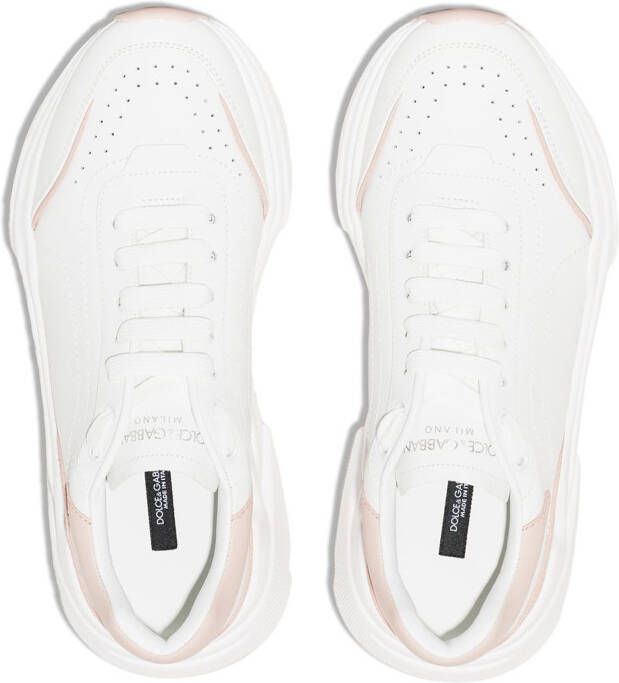 Dolce & Gabbana Daymaster leren sneakers Wit