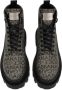 Dolce & Gabbana Enkellaarzen met logo jacquard Grijs - Thumbnail 4