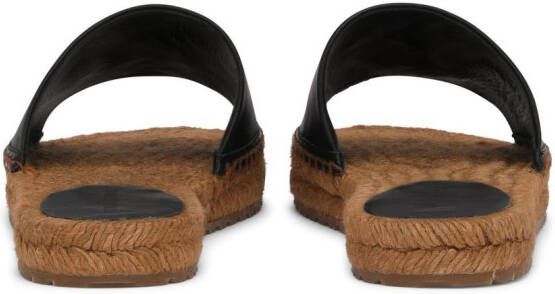 Dolce & Gabbana Espadrilles met logoplakkaat Zwart