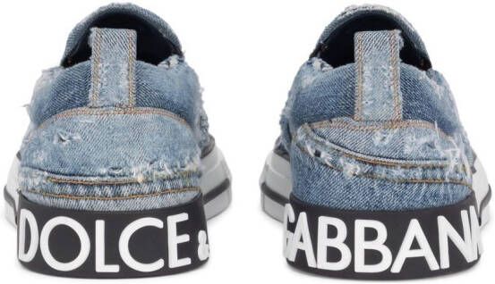 Dolce & Gabbana Gerafelde sneakers Blauw