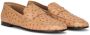 Dolce & Gabbana Leren slippers met textuur Beige - Thumbnail 2