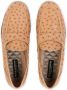 Dolce & Gabbana Leren slippers met textuur Beige - Thumbnail 4