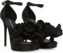 Dolce & Gabbana Keira sandalen met bloemenpatch Zwart - Thumbnail 2