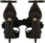 Dolce & Gabbana Keira sandalen met bloemenpatch Zwart - Thumbnail 3