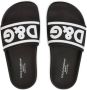 Dolce & Gabbana Kids Badslippers met logoprint Zwart - Thumbnail 4