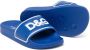 Dolce & Gabbana Kids Badslippers met logoprint Blauw - Thumbnail 2