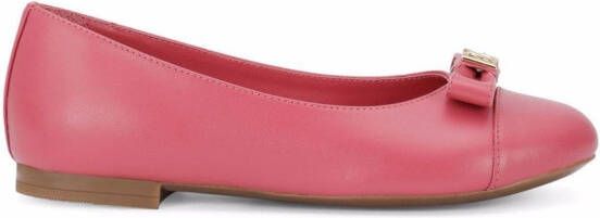 Dolce & Gabbana Kids Ballerina's met logo Roze