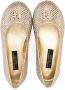 Dolce & Gabbana Kids Ballerina's verfraaid met kristallen Goud - Thumbnail 3