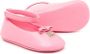 Dolce & Gabbana Kids Leren ballerina's met strik-detail Roze - Thumbnail 2