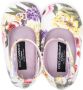 Dolce & Gabbana Kids Leren ballerina's met bloe print Veelkleurig - Thumbnail 3