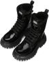 Dolce & Gabbana Kids Lakleren combat boots Zwart - Thumbnail 4