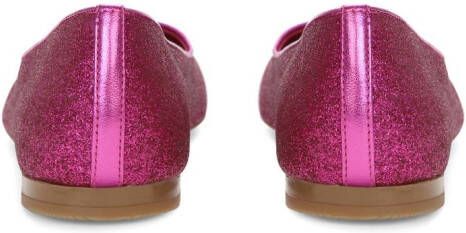 Dolce & Gabbana Kids Ballerina's met glitter Roze