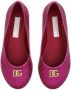 Dolce & Gabbana Kids Ballerina's met glitter Roze - Thumbnail 4