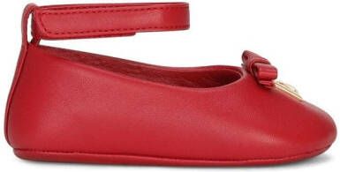 Dolce & Gabbana Kids Ballerina's met logoplakkaat Rood