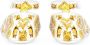 Dolce & Gabbana Kids Majolica leren ballerina's Wit - Thumbnail 3