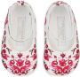 Dolce & Gabbana Kids Leren ballerina's Rood - Thumbnail 3