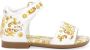 Dolce & Gabbana Kids Leren sandalen met Majolica-print Geel - Thumbnail 2