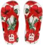 Dolce & Gabbana Kids Teenslippers met logoprint Rood - Thumbnail 4