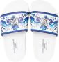 Dolce & Gabbana Kids Slippers met barokprint Wit - Thumbnail 3