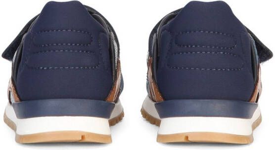 Dolce & Gabbana Kids Sneakers met patchwork Blauw