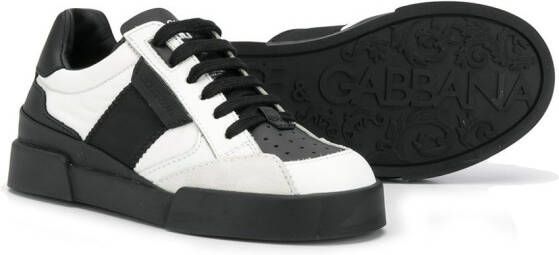 Dolce & Gabbana Kids Tweekleurige sneakers Wit