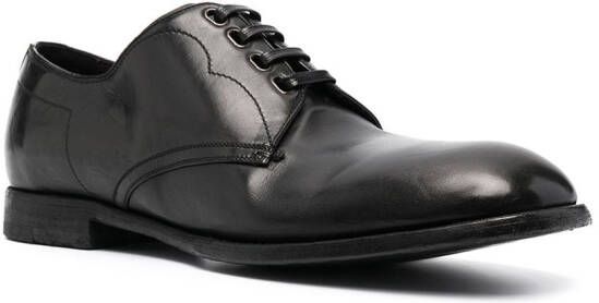 Dolce & Gabbana Leren derby schoenen Zwart