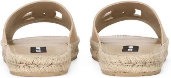 Dolce & Gabbana Leren espadrilles Beige