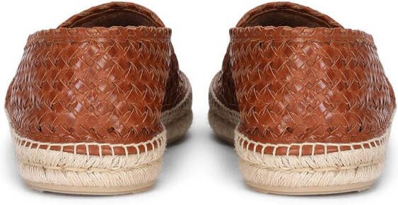 Dolce & Gabbana Leren espadrilles Bruin