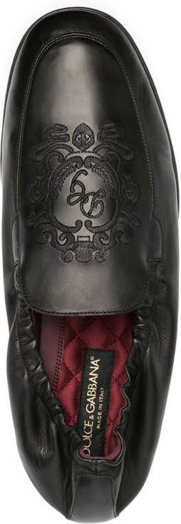 Dolce & Gabbana Leren loafers Zwart