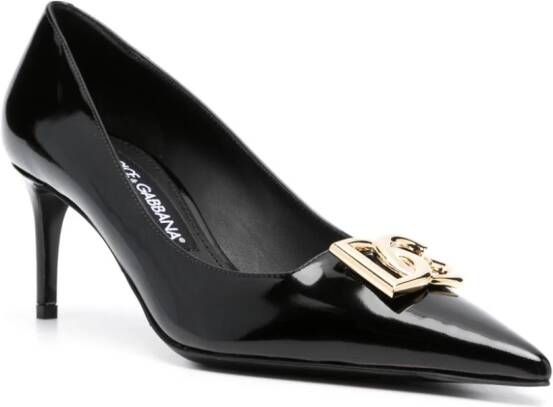 Dolce & Gabbana Leren pumps Zwart