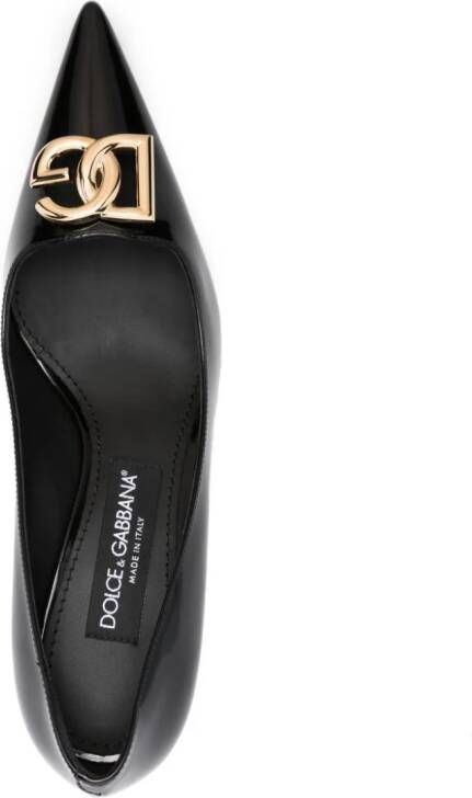 Dolce & Gabbana Leren pumps Zwart