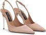 Dolce & Gabbana Leren slingback pumps Beige - Thumbnail 2