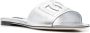 Dolce & Gabbana Leren slippers Zilver - Thumbnail 2