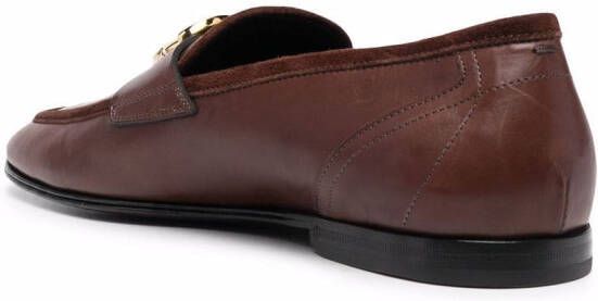 Dolce & Gabbana Loafers met DG plakkaat Bruin