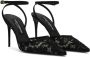 Dolce & Gabbana logo-lettering lace-detailing pumps Zwart - Thumbnail 2