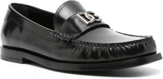 Dolce & Gabbana Leren loafers Zwart