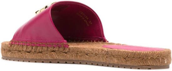 Dolce & Gabbana Espadrilles met logoplakkaat Roze