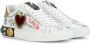 Dolce & Gabbana low top sneakers met logo Wit - Thumbnail 2