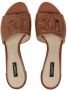 Dolce & Gabbana 40 mm DG Millennials leren sandalen Bruin - Thumbnail 4