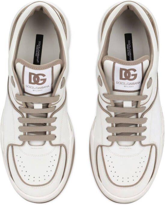 Dolce & Gabbana New Roma leren sneakers Wit