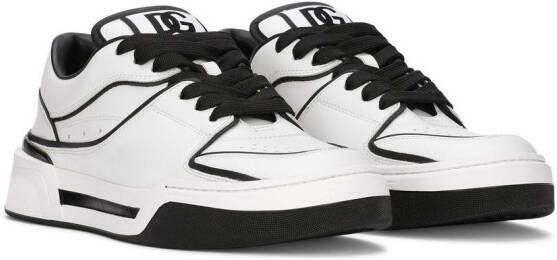 Dolce & Gabbana New Roma leren sneakers Wit