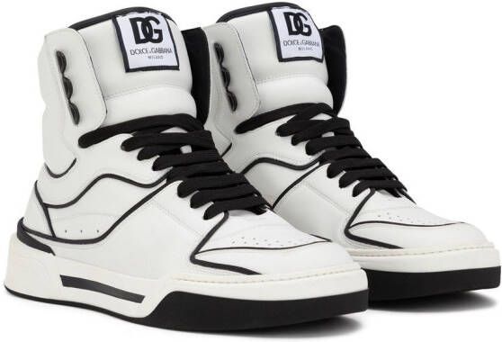 Dolce & Gabbana New Roma leren sneakers Wit