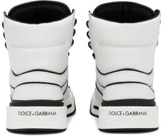 Dolce & Gabbana New Roma leren sneakers Wit